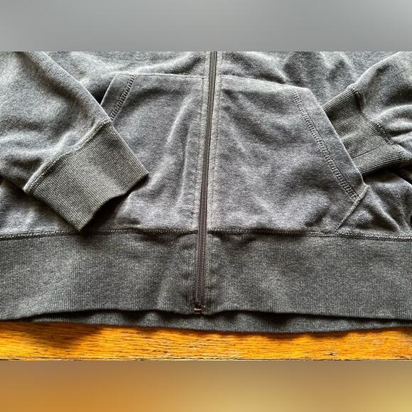 CALVIN KLEIN Performance Grey Funnel Neck Full Zip Sweater Ladies sz XL - Picture 11 of 12